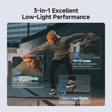 SVBONY SVGo3 4K Action Camera - Waterdicht tot 12m, 128GB, E, Verzenden, Nieuw