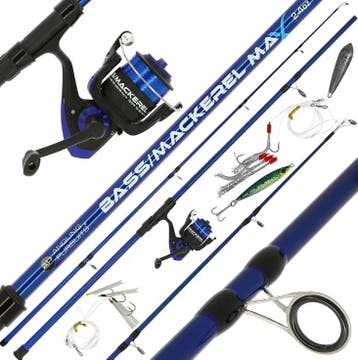 Angling Pursuits Bass Max Combo Bass / Mackerel Zeevis, Verzenden, Nieuw, Werphengel