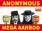 Anonymous maskers - Mega aanbod V for Vendetta maskers, Ophalen of Verzenden, Nieuw