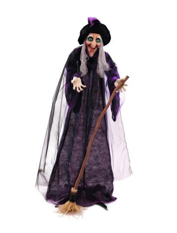EUROPALMS Halloween Heks Licht Geluid Beweging, Verzenden, Nieuw, Overige typen