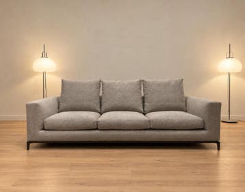 NIEUW Minotti Andersen 3/4-Zits + GARANTIE | NP €12.500, 100 tot 125 cm, Nieuw, Rechte bank, Stof