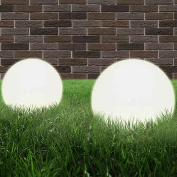 vidaXL LED-bollampen 4 st rond 20 cm PMMA, Verzenden, Nieuw, Kunststof