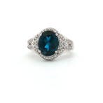 Zonder minimumprijs - Ring Zilver - 4.43ct. tw. Topaas -, Nieuw