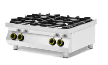 Gasfornuis Kitchen Line 4 Pits | Tafelmodel | Hendi | 19kw |, Ophalen of Verzenden, Nieuw in verpakking