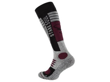 Skisokken - Snowboardsokken - Zwart/Bordeaux, Kleding | Heren, Sokken en Kousen, Verzenden, Nieuw