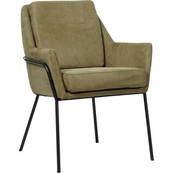 Leren eetkamerstoel Mix, Huis en Inrichting, Stoelen, Bohemian, Industrieel, Modern, Scandinavisch, Nieuw, Leer, Ophalen of Verzenden