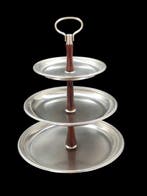 Alessi - Taartstandaard - Staal, Hout - Draaistandaard