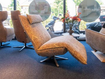 Chill Line relaxstoel Indi in Kashmar stof met 25% KORTING!!, Minder dan 75 cm, Stof, Nieuw, Ophalen of Verzenden