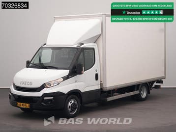 Iveco Daily 35C14 Laadklep Bakwagen Airco Cruise Euro6 Meube, Stof, Gebruikt, Euro 6, Iveco