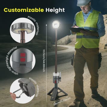 Telescopische Oplaadbare Campinglamp met Statief - LED Spotl, Verzenden, Nieuw