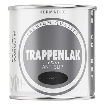 Traplak | Hermadix | 750 ml (Zwart, Waterbasis), Doe-het-zelf en Verbouw, Verf, Beits en Lak, Verzenden, Nieuw