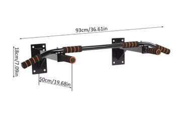 Wall Mount Pull-up Bar – Optrekstang met 6 Foam Grepen, Sport en Fitness, Fitnessmaterialen, Verzenden, Nieuw