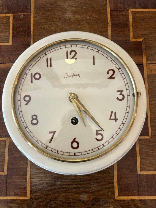 Regulateur wandklok - Junghans - Mid-century modern Keramiek, Antiek en Kunst, Antiek | Klokken