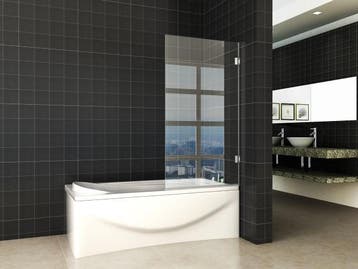 Profielloze draaibare badwand 800x1500 6mm NANO, Verzenden, Nieuw