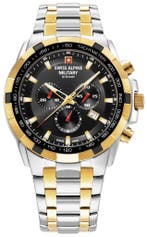 Swiss Alpine Military 7043.9147 Starfighter horloge 46 mm, Overige merken, Staal, Verzenden, Polshorloge