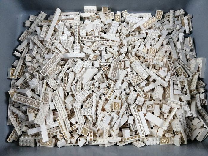 Lego - geen serie - 02 Partij van 1000 witte bouwstenen -, Kinderen en Baby's, Speelgoed | Duplo en Lego