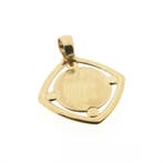 Gouden hanger met gezicht van Jezus (Hanger of bedel), Ophalen of Verzenden, Gebruikt, Goud, Overige merken
