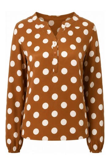 Wasabi Concept Blouse in maat 46 Bruin, Wasabi Concept, Verzenden, Zo goed als nieuw, Bruin