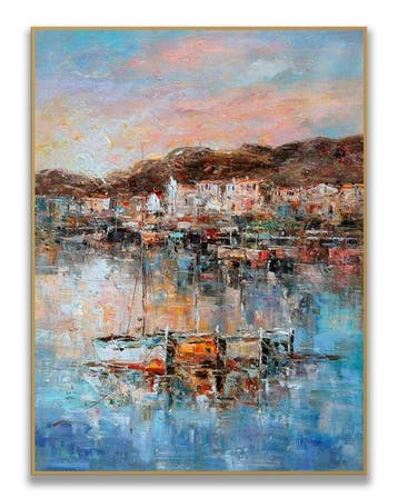 Stefano - Harbor at Golden Dusk