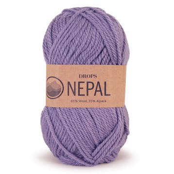 DROPS Nepal Uni Colour - 4311 grijspaars - Wol Garen, Ophalen of Verzenden, Nieuw