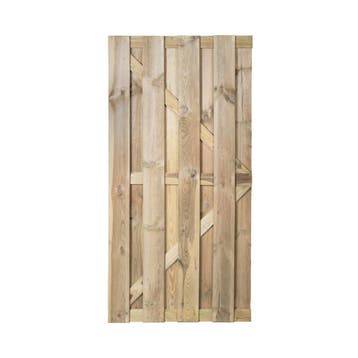 Tuinpoort Recht Grenen 13 mm - 90 x 180 cm, Tuin en Terras, Verzenden, Nieuw, Hout