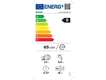 Sharp QWNI25I44BXEU - volledig geïntegreerd - 60cm - energie, Verzenden, Zo goed als nieuw