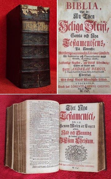 [King Charles XII Bible] - BIBLIA GOTICA - [In Swedish] -