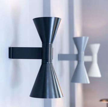 Le Corbusier - Lamp (2) - Wandlamp Marseille mini NERO -