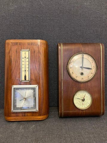 Barometer (2) - Hout - Amsterdamse School stijl