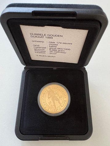 Nederland. Dubbele Gouden Dukaat 1989 (Zonder minimumprijs)