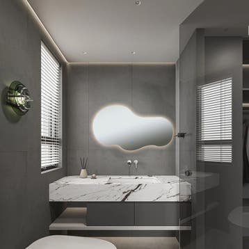 Badkamerspiegel met LED Verlichting en Verwarming 80cm -, Ophalen of Verzenden, Nieuw