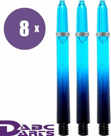 ABC Darts – Black Vision Cyan - 8 sets - Short (Dart Shaft, Ophalen of Verzenden, Nieuw, Shafts