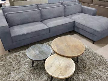 Loungebank Ilpendam - loungebanken - Grijs, Nieuw, 150 cm of meer, Stof, 250 tot 300 cm