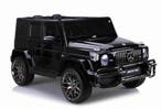 24V Mercedes-Benz G-WAGON, zwart paint,2 pers, BT, FM 4WD, Ophalen of Verzenden, Nieuw