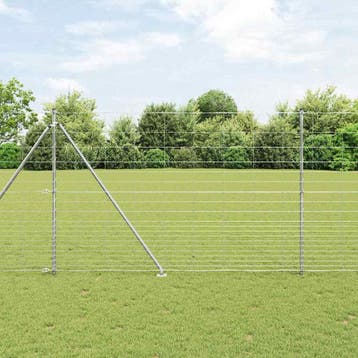 vidaXL Gecombineerd draadhek met spikes 25 x 1,6 m, Verzenden, Nieuw, IJzer