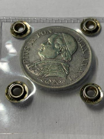 Vaticaan. Pio IX. 1 Lira 1866 (Zonder minimumprijs)