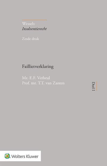 9789013173932 Faillietverklaring E.F. Verheul, Verzenden, Nieuw, E.F. Verheul