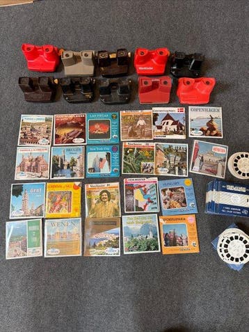 View-Master verzameling Bakeliet en plastic Stereoscoop, Verzamelen, Fotografica en Filmapparatuur
