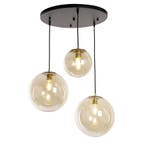 Hanglamp Rivas-Vaciamadrid, amber, dimbaar, Ophalen of Verzenden, Nieuw in verpakking
