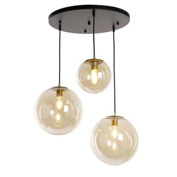 Hanglamp Rivas-Vaciamadrid, amber, dimbaar, Ophalen of Verzenden, Nieuw in verpakking