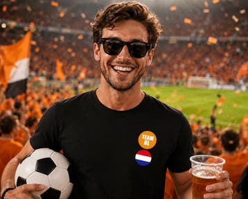 Team NL set met zonnebril en 2 buttons, Ophalen of Verzenden, Nieuw