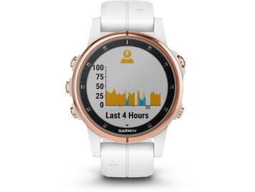 Garmin fenix 5S Plus (Sapphire glas) Rosé Goud (Wit), Verzenden, Zo goed als nieuw, Garmin