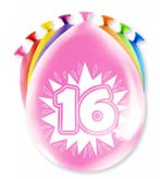 Happy Party Ballonnen 16 jaar, Hobby en Vrije tijd, Feestartikelen, Verzenden, Nieuw, Versiering, Verjaardag