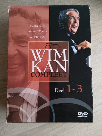 DVD - Wim Kan Compleet - Deel 1- 3, Cd's en Dvd's, Alle leeftijden, Verzenden, Gebruikt, Tv-programma of Sketches