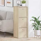 vidaXL Dressoir met lade Sonoma Eiken 35 x 32 x 99,5 cm, Minder dan 50 cm, Verzenden, Nieuw, 25 tot 50 cm