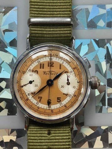 Kelbert - Landeron 47 3 Pusher Chronograph - Zonder, Nieuw