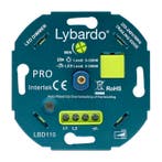 LED dimmer met zekering incl. afdekraam 200W Fase afsnijding, Verzenden, Nieuw, Overige typen