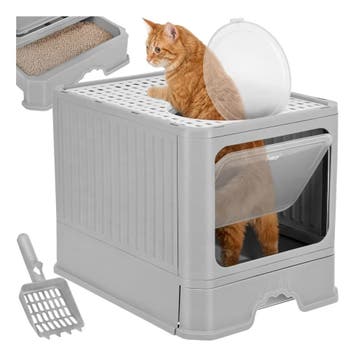 Gesloten Kattenbak 50 x 36 x 38 cm – Met Lade, Bovenuitgang, Ophalen of Verzenden, Nieuw