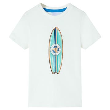 vidaXL Kindershirt met korte mouwen 116 ecru, Verzenden, Nieuw