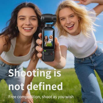 Compacte 4K Action Camera met 180° Roteerbare Lens - Ideaal, Verzenden, Nieuw